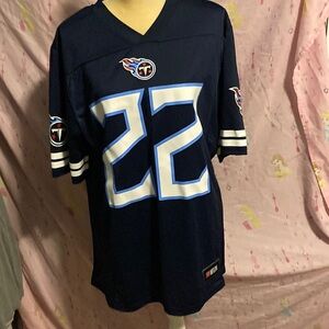 HP🎊🎊🎊NFL Titans Henry Navy Blue Jersey with NFLPA Patch